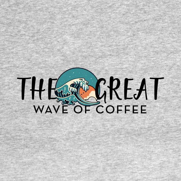 The Great Wave of Coffee by A Floral Letter Capital letter A | Monogram, Sticker